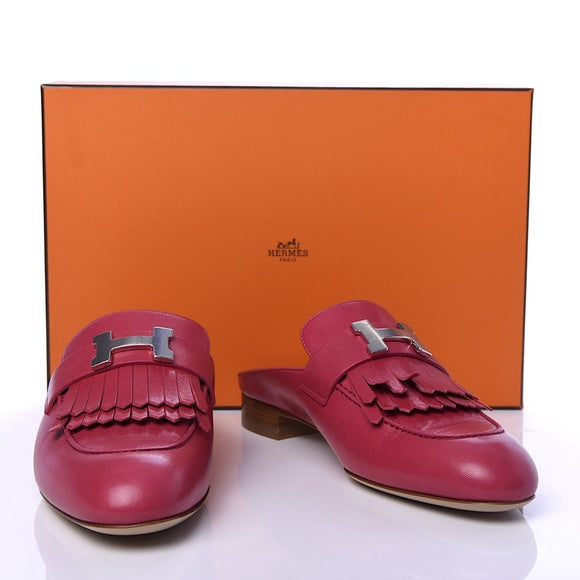 HERMÈS GOATSKIN RIVOLI MULES