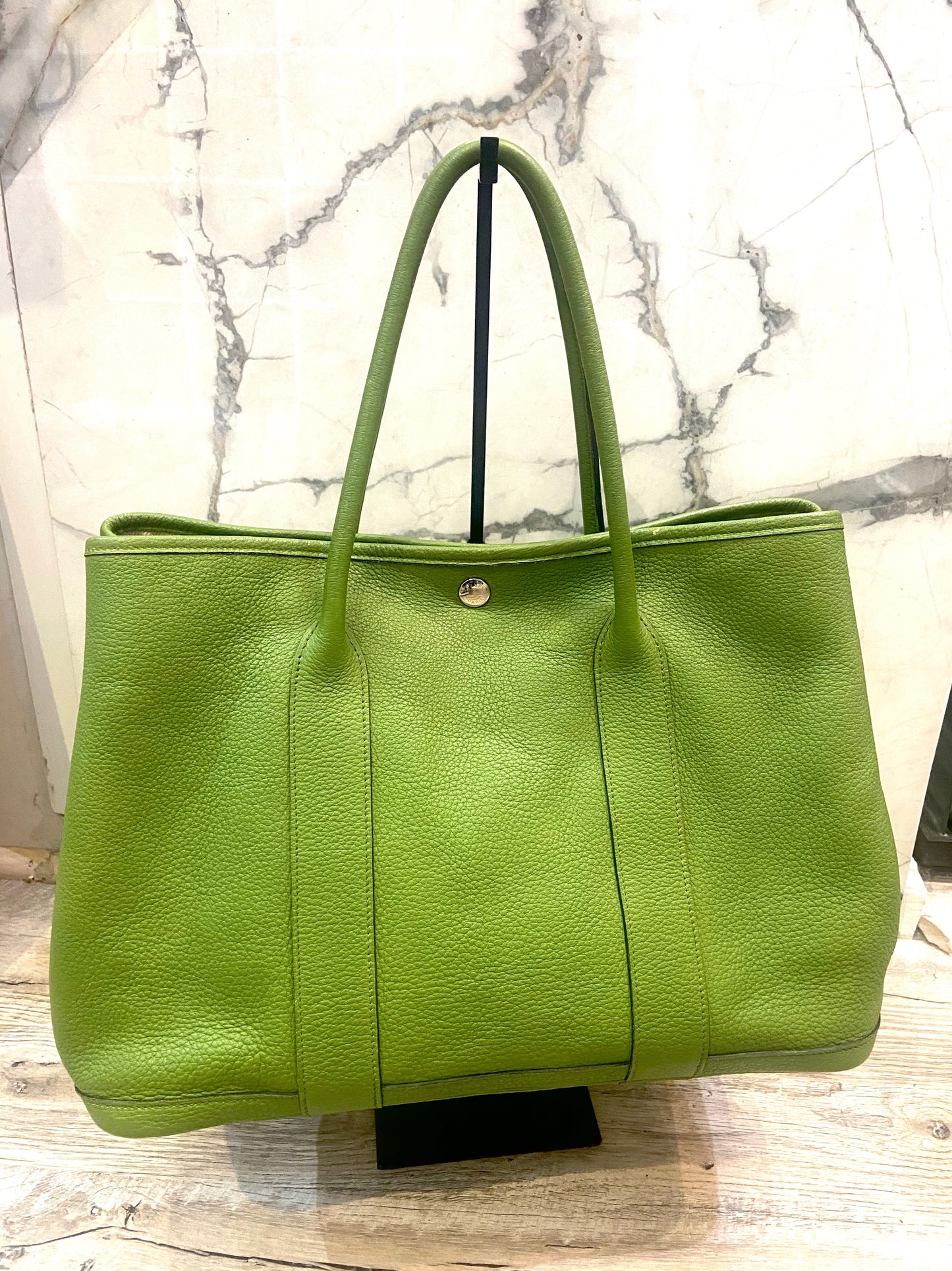 HERMÈS PELOUSE TOGO LEATHER GARDEN PARTY MM TOTE BAG