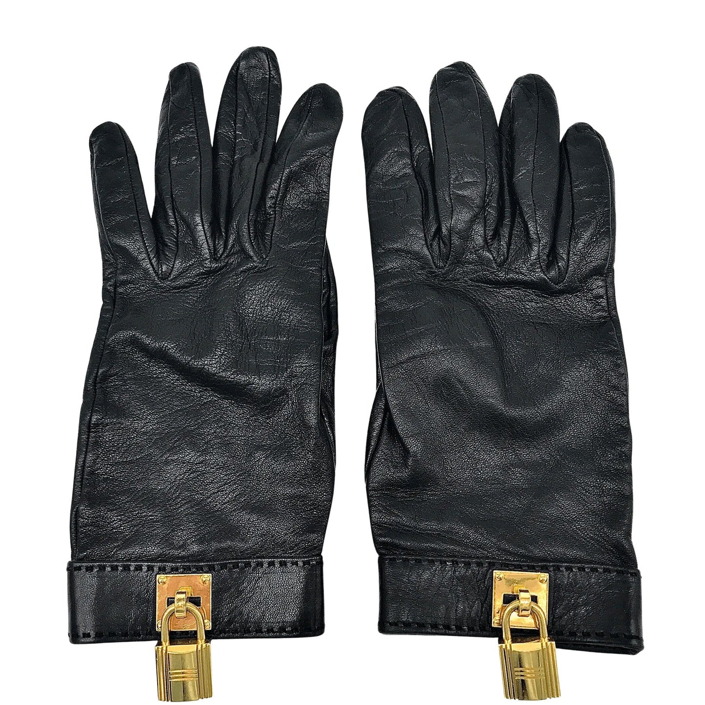 HERMÈS KELLY CONSTANCE LAMBSKIN LEATHER CHARM GLOVES