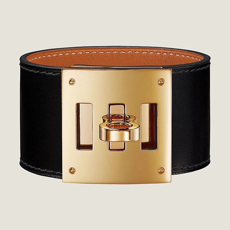 HERMÈS KELLY DOG CUFF LEATHER BRACELET