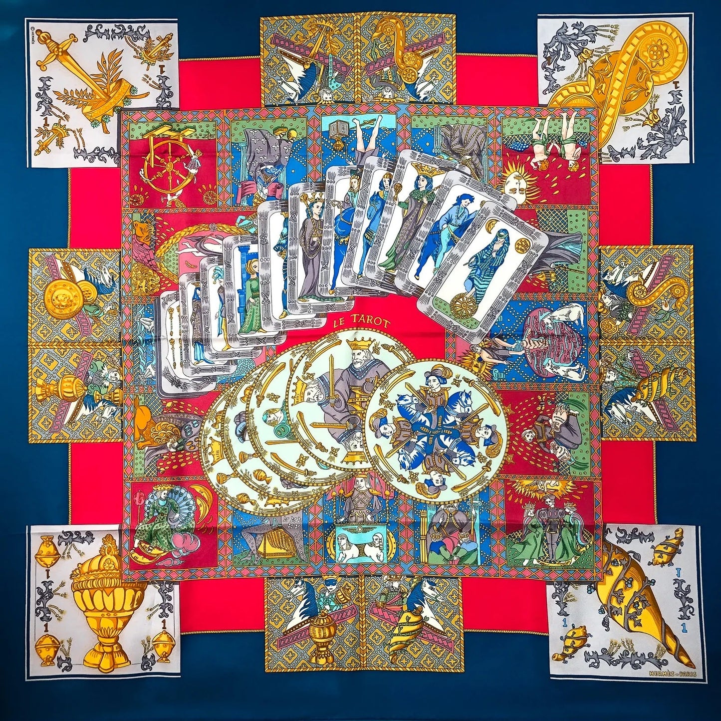 HERMÈS LE TAROT SILK SCARF BY ANNIE FAIVRE