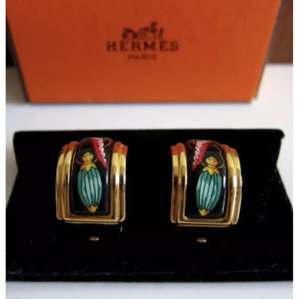 HERMÈS LES FLACONS HUGGIE CLIP BACK EARRINGS