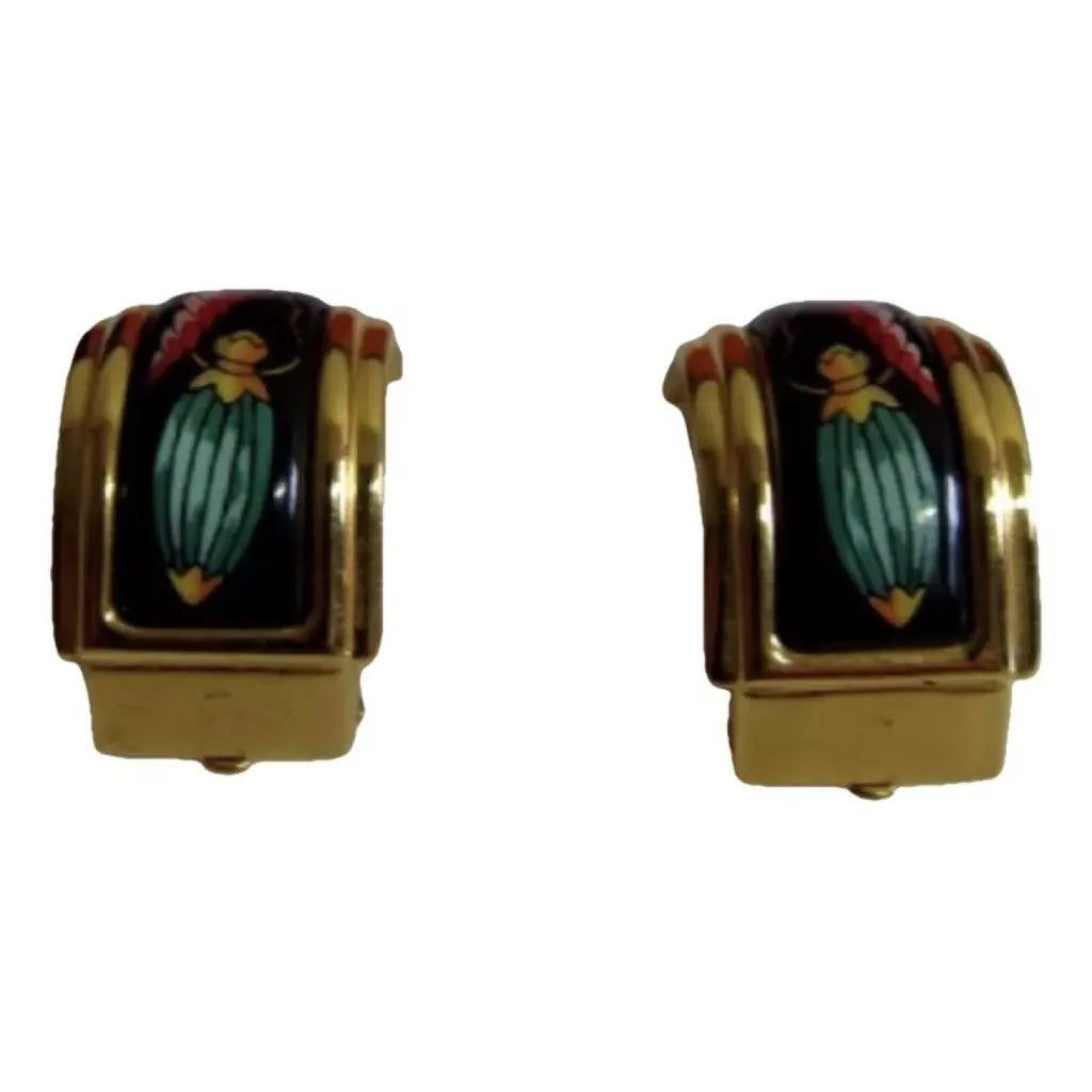 HERMÈS LES FLACONS HUGGIE CLIP BACK EARRINGS