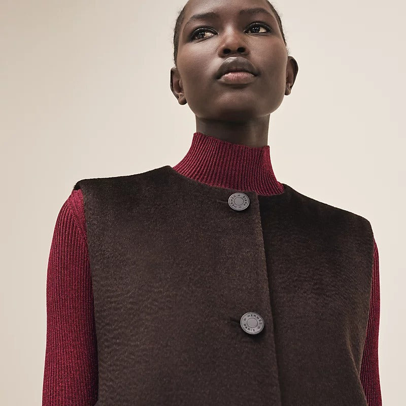 HERMÈS CASHMERE LONG JACKET