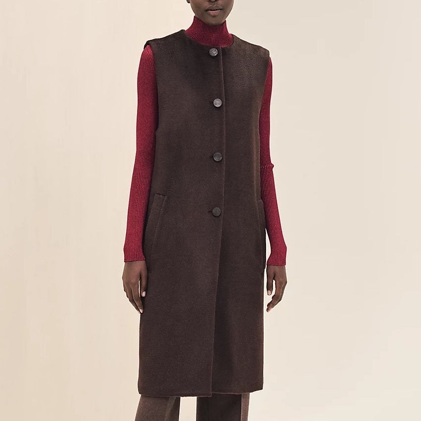 HERMÈS CASHMERE LONG JACKET
