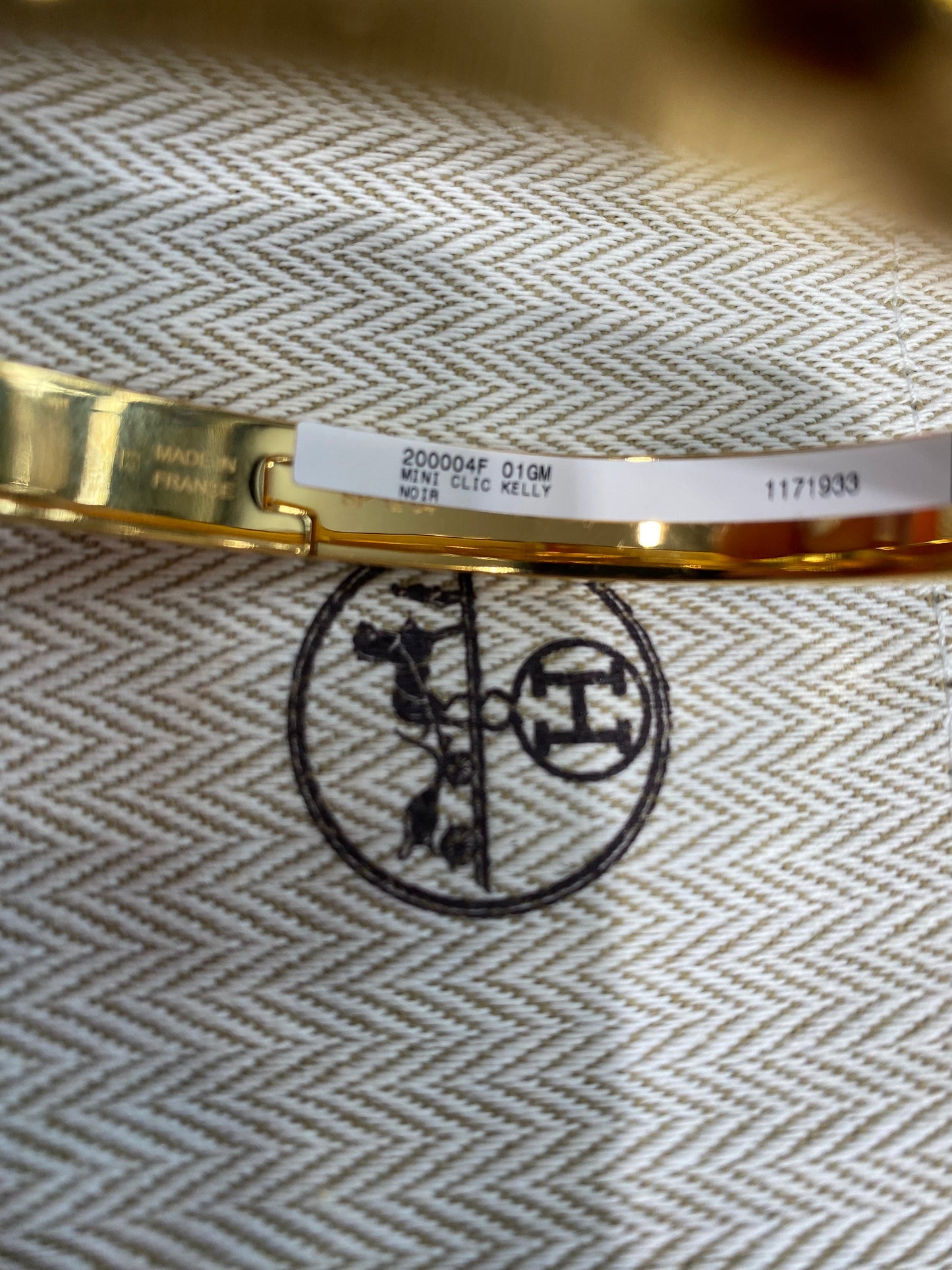 HERMÈS MINI CLIC KELLY BANGLE BRACELET