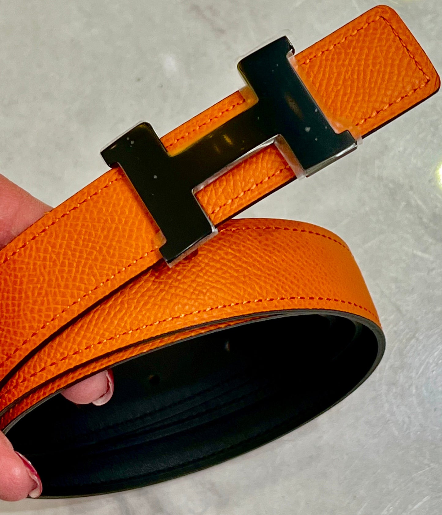 HERMÈS MINI CONSTANCE H BUCKLE REVERSIBLE BELT