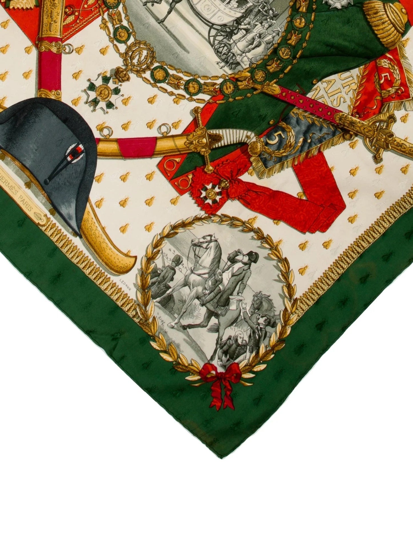 HERMÈS NAPOLEON JACQUARD BY PHILIPPE LEDOUX SILK SCARF
