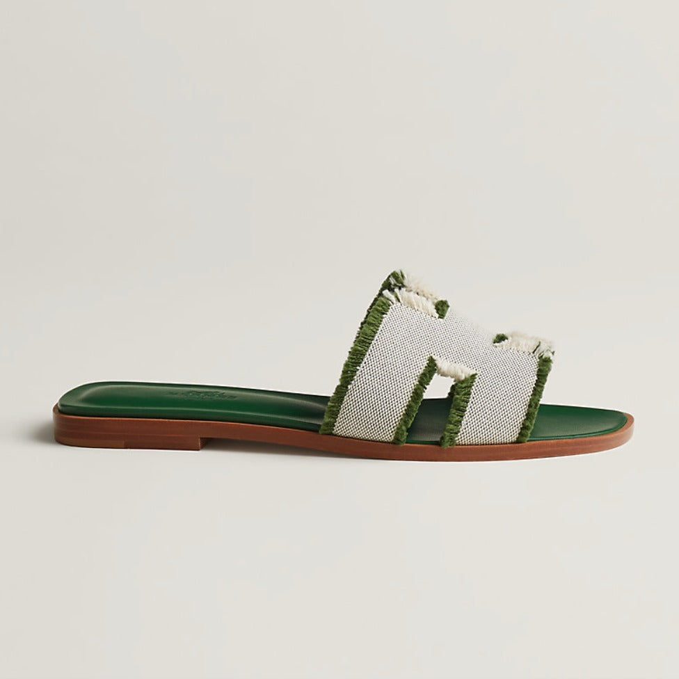 HERMÈS ORAN SANDALS BLENDED FABRIC