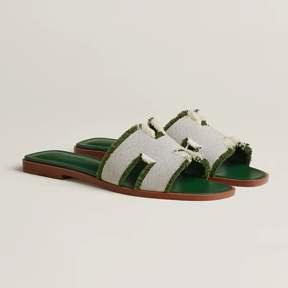 HERMÈS ORAN SANDALS BLENDED FABRIC