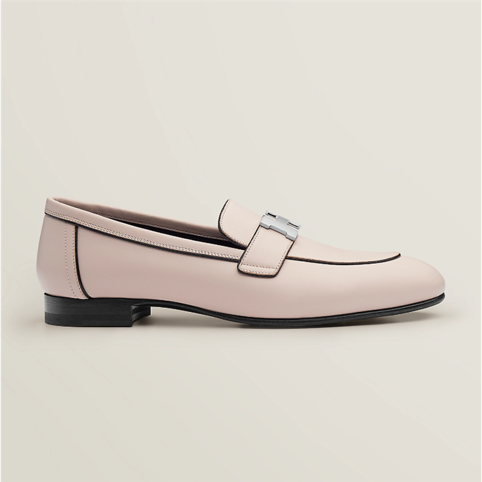 HERMÈS LADIES PARIS LOAFERS IN PALE PINK