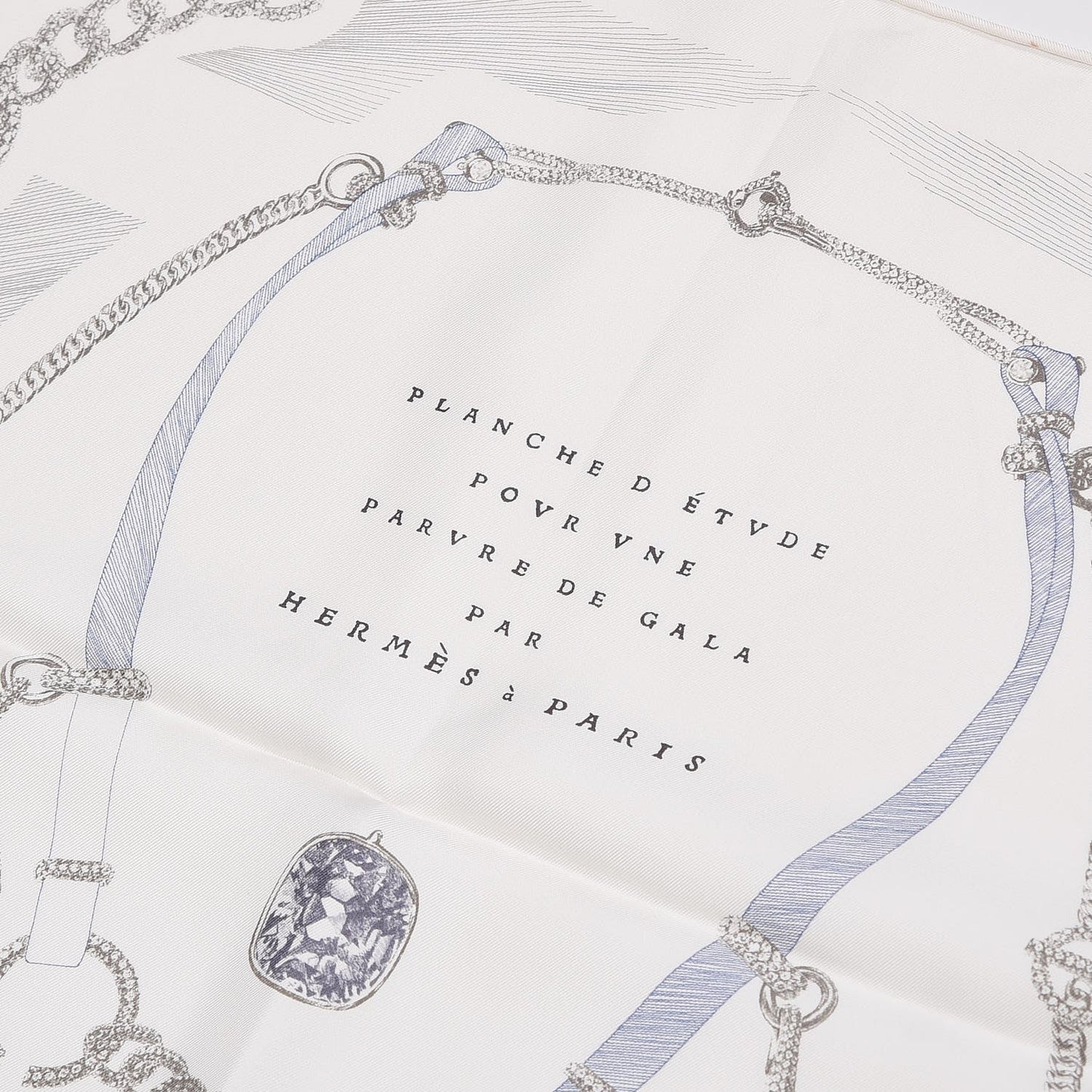 HERMÈS ETUDE POUR UNE PARURE DE GALA SILK SCARF