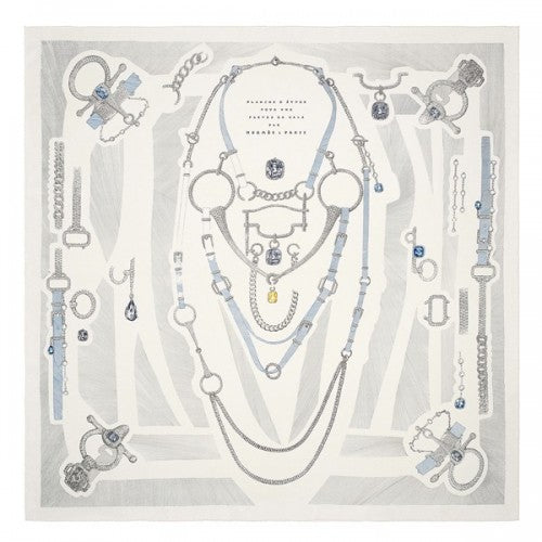HERMÈS ETUDE POUR UNE PARURE DE GALA SILK SCARF