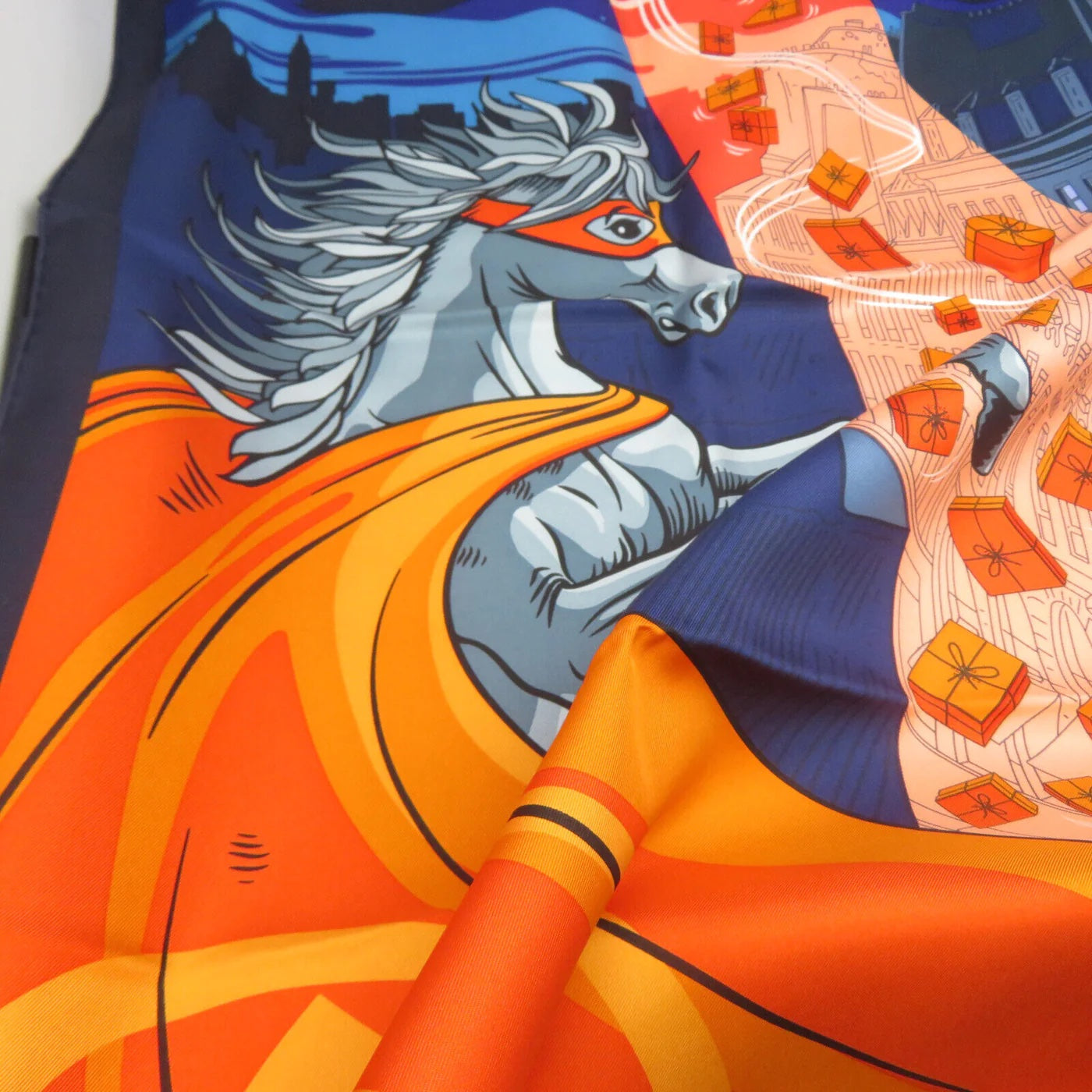 HERMÈS SPACE SHOPPING AU FAUBOURG SILK SCARF