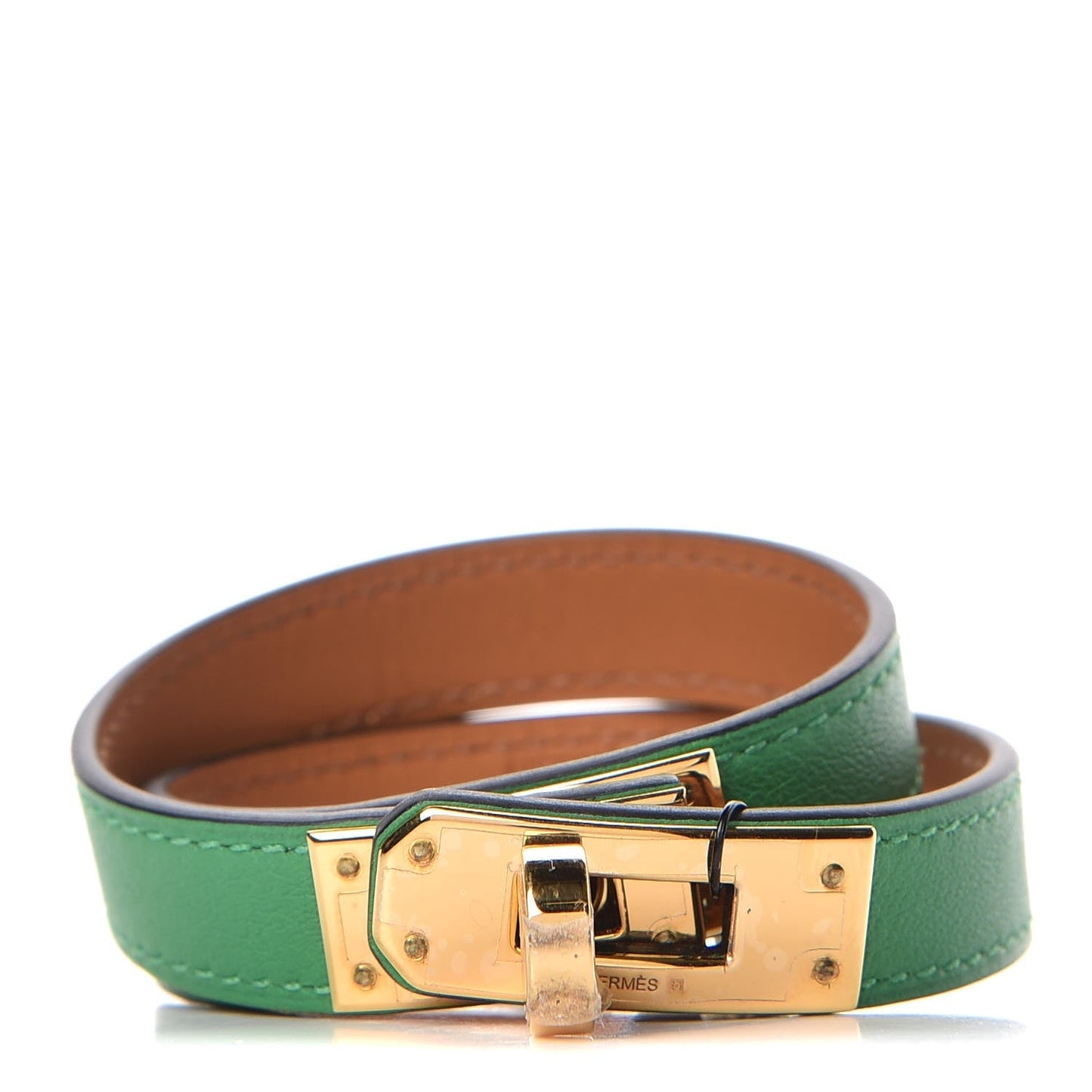 HERMÈS KELLY DOUBLE TOUR SWIFT LEATHER BRACELET