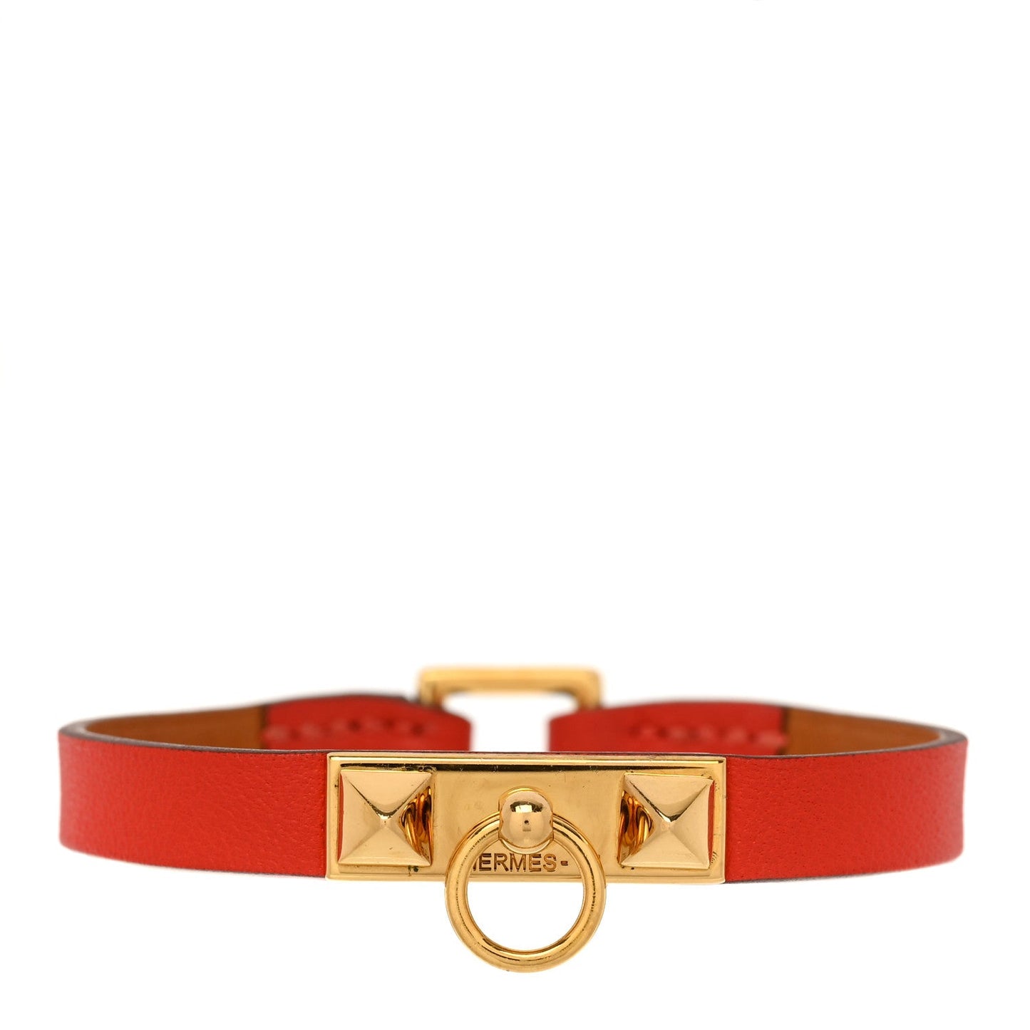 HERMÈS SWIFT LEATHER MICRO RIVALE BRACELET