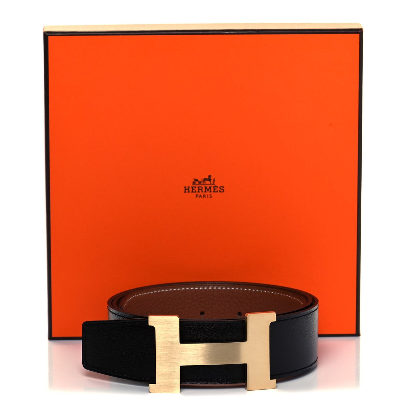 HERMÈS SWIFT TOGO 42MM CONSTANCE H LEATHER BELT