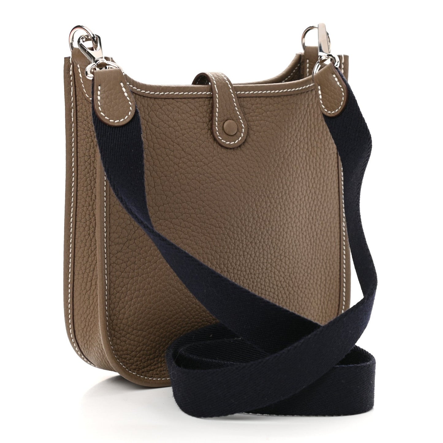 HERMÈS TAURILLON CLEMENCE AMAZONE EVELYNE TPM BAG  ETOUPE BLEU INDIGO