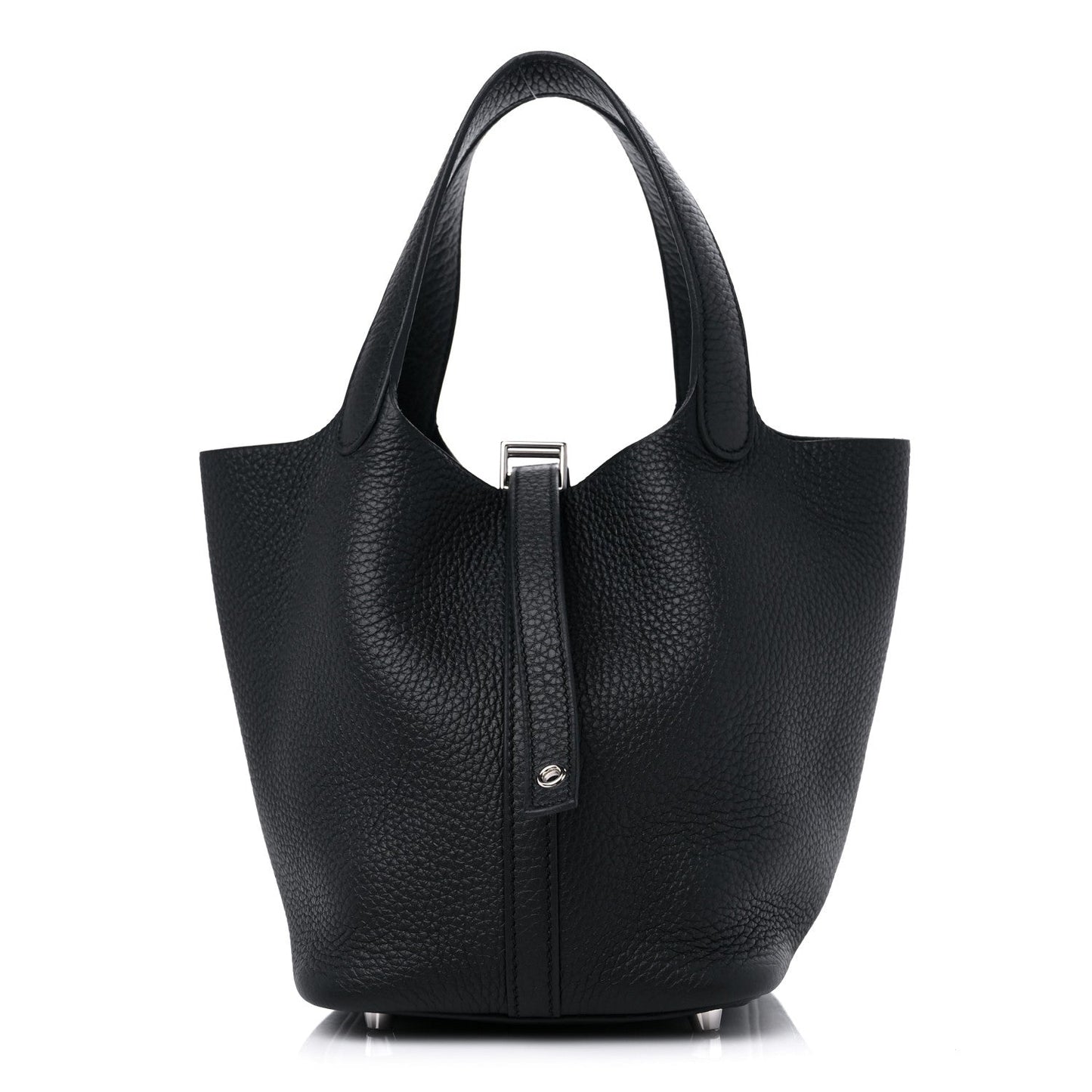 HERMÈS PITCOTIN LOCK 22 CLEMENCE LEATHER BAG