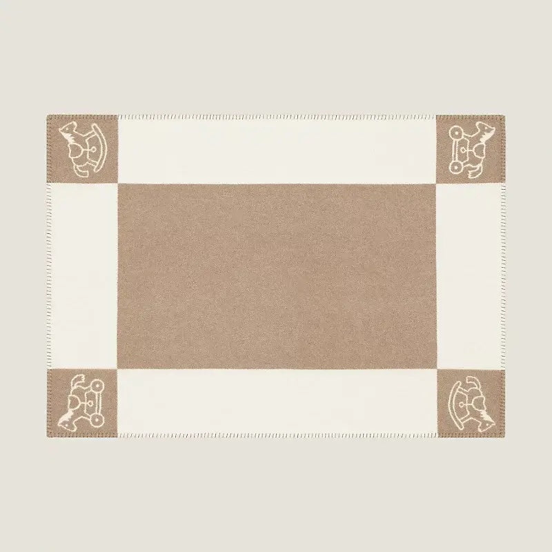 HERMÈS WOOL CASHMERE ADADA AVALON BABY BLANKET