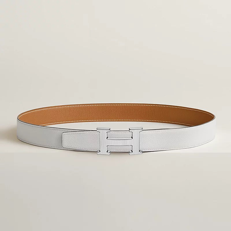 HERMÈS H STRIEE BUCKLE REVERSIBLE LEATHER BELT