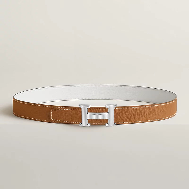 HERMÈS H STRIEE BUCKLE REVERSIBLE LEATHER BELT