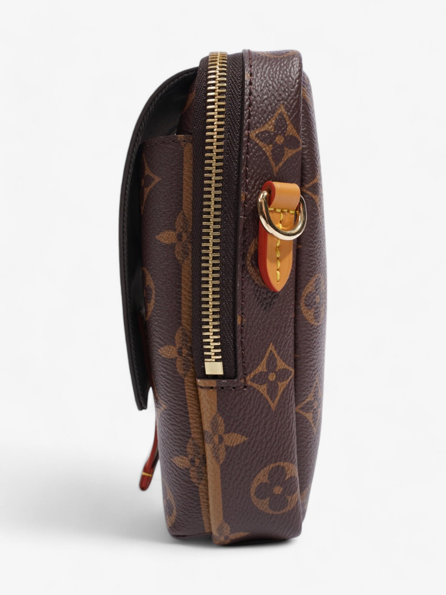 Louis Vuitton Double Phone Pouch Shoulder Bag Monogram / Monogram Reverse / Yellow Coated Canvas