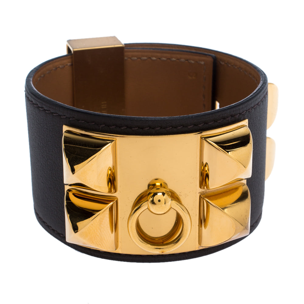 HERMÈS COLLIER DE CHIEN LEATHER BRACELET