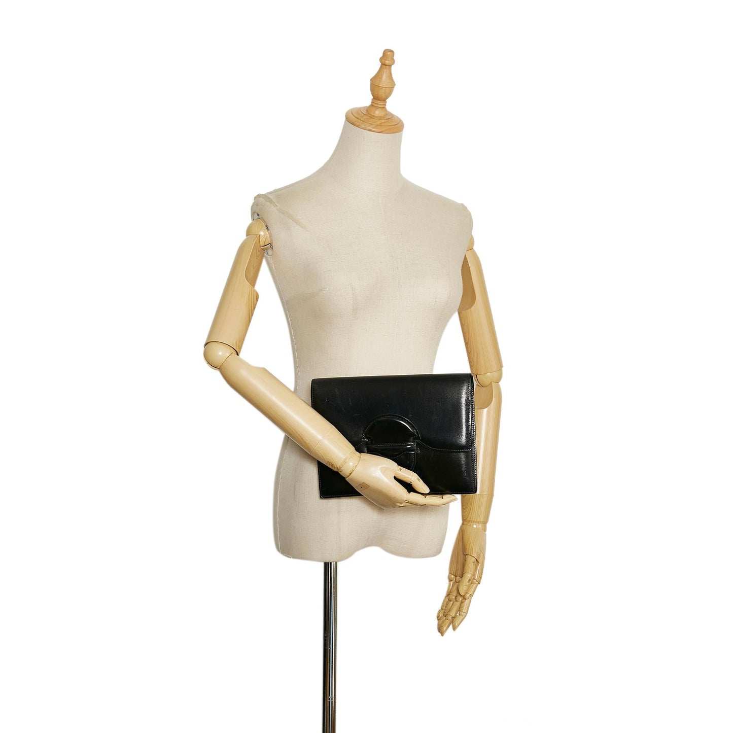 Luxury Hermes Box Calf Leather Clutch Bag (SHG-tVRJO2)