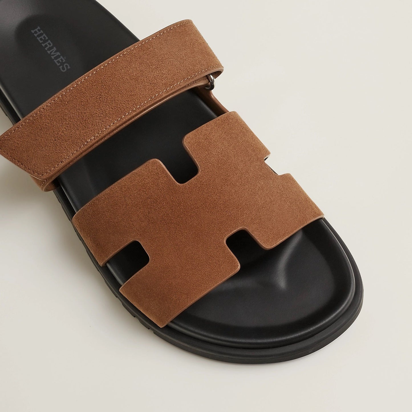 HERMÈS CALFSKIN LEATHER CHYPRE MULES