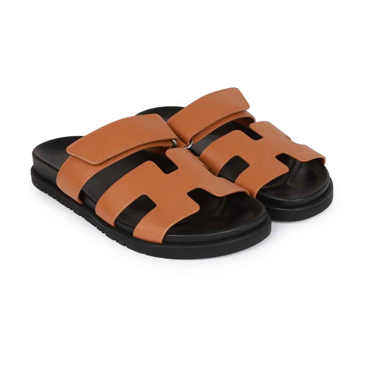 HERMÈS CALFSKIN LEATHER CHYPRE MULES