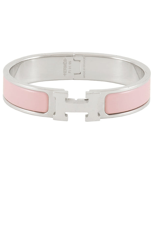 HERMÈS  Narrow Clic Clac H Enamel Bracelet