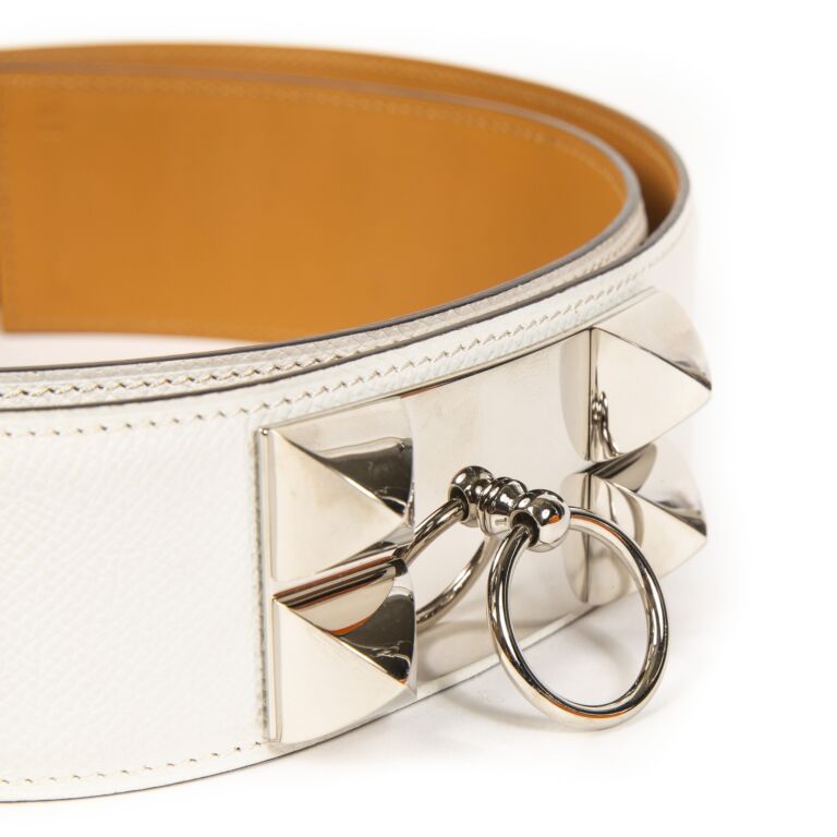 HERMÈS COLLIER DE CHIEN EPSOM LEATHER 42MM BELT