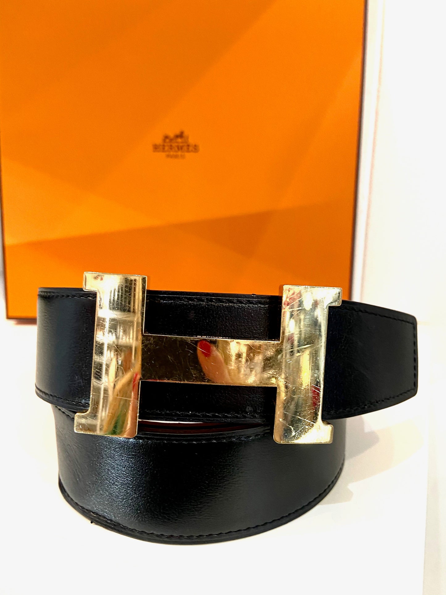 HERMÈS  CONSTANCE H REVERSIBLE BELT