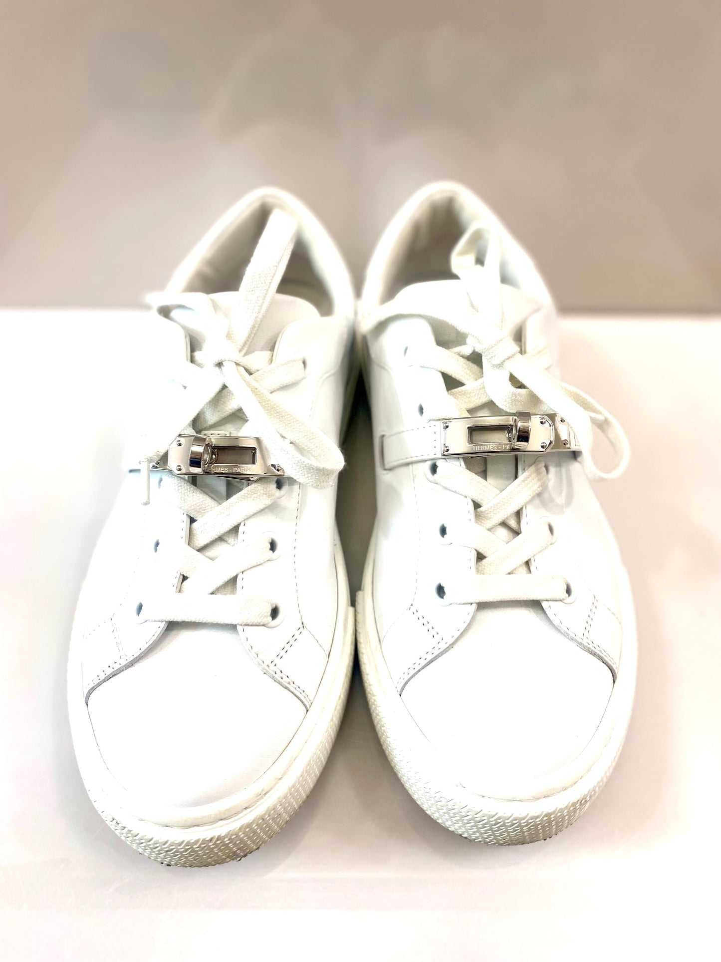HERMÈS DAY KELLY CALFSKIN LEATHER SNEAKERS