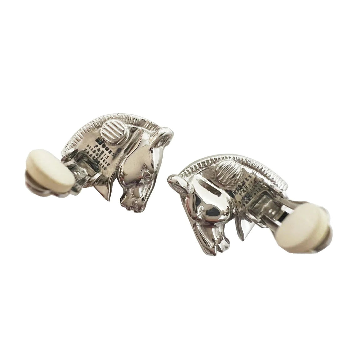 HERMÈS HORSE HEAD CLIP ON EARRINGS