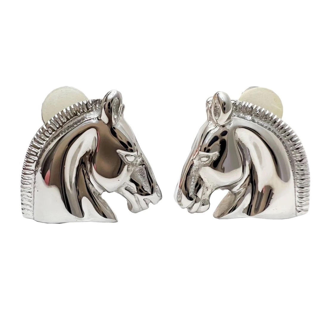 HERMÈS HORSE HEAD CLIP ON EARRINGS