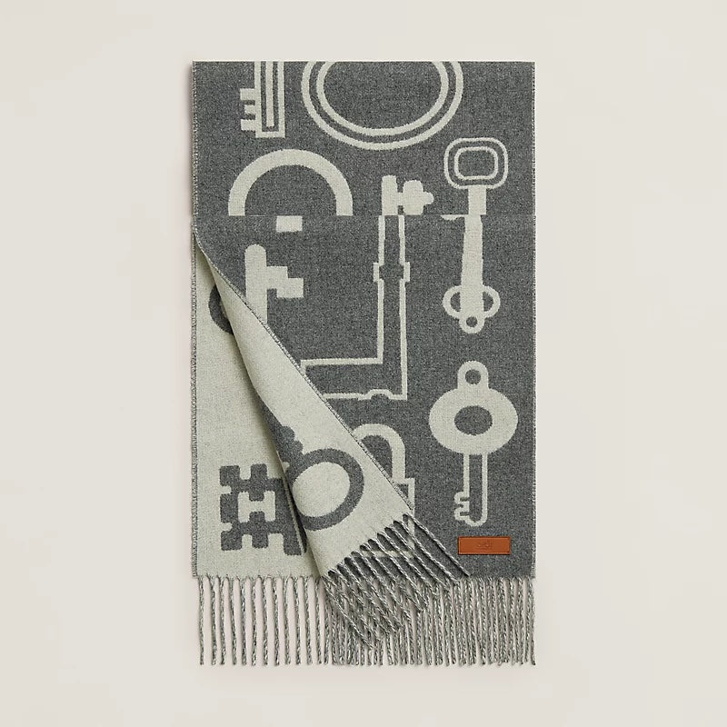 HERMÈS CASAQUE PORTE CLEFS CASHMERE SCARF