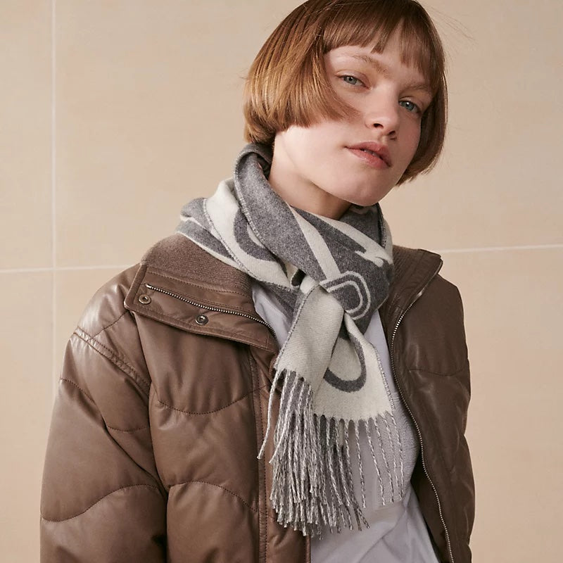 HERMÈS CASAQUE PORTE CLEFS CASHMERE SCARF