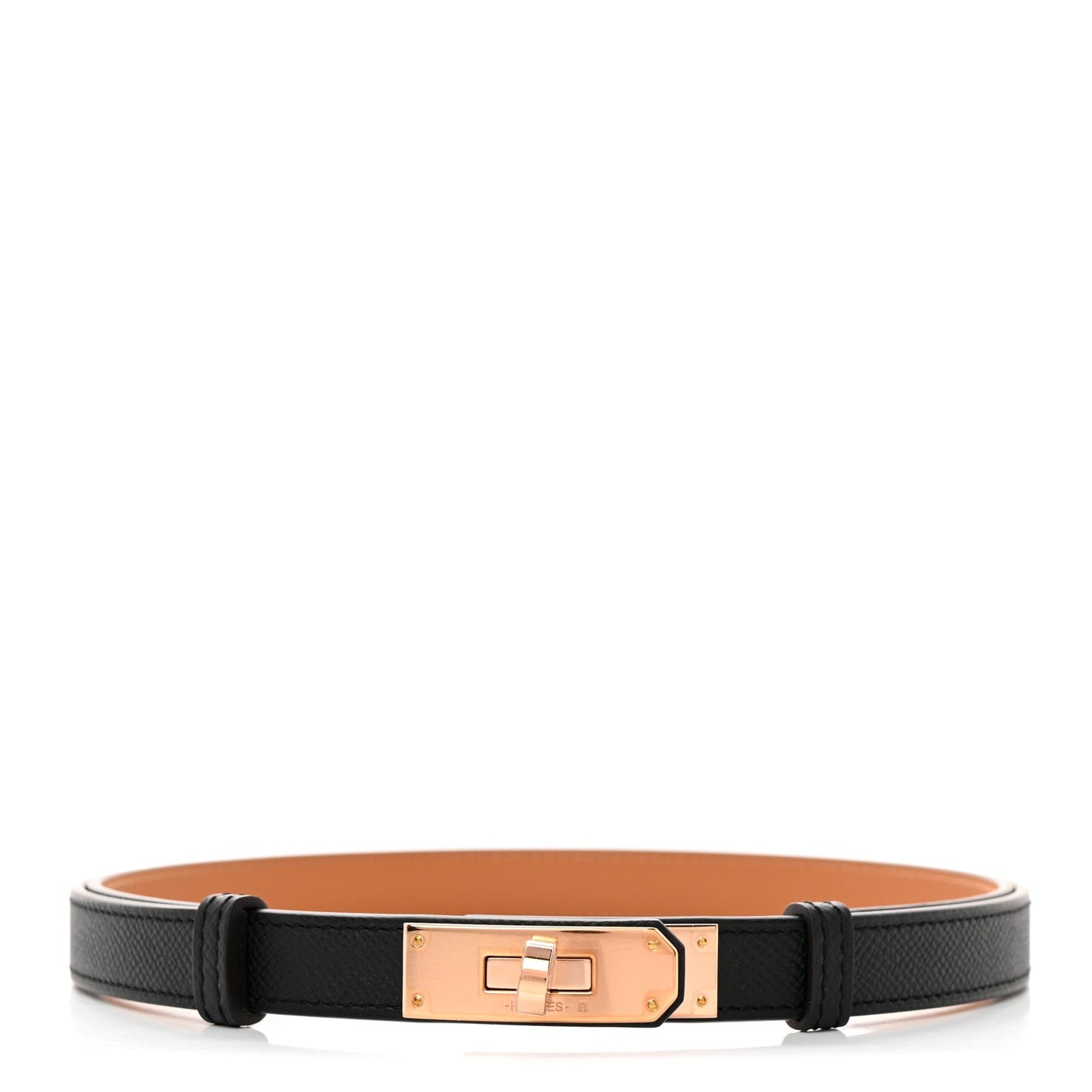 HERMÈS KELLY EPSOM CALFSKIN 18K ROSE GOLD PLATED BELT