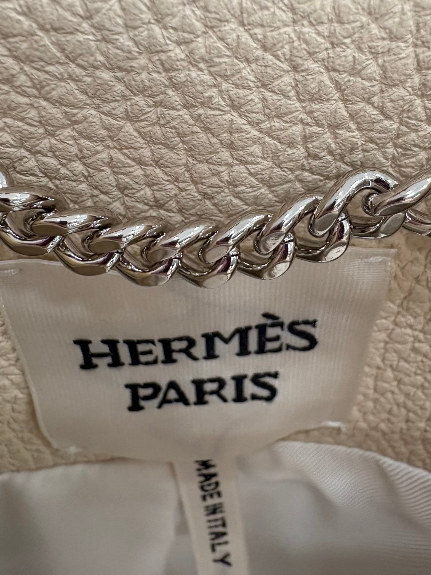 HERMÈS BIKER STYLE LEATHER JACKET