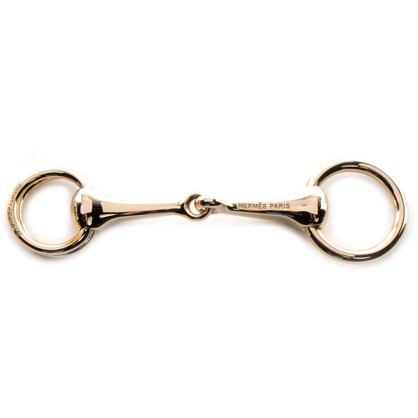 HERMÈS  Goldtone Permabrass Mors Scarf Ring