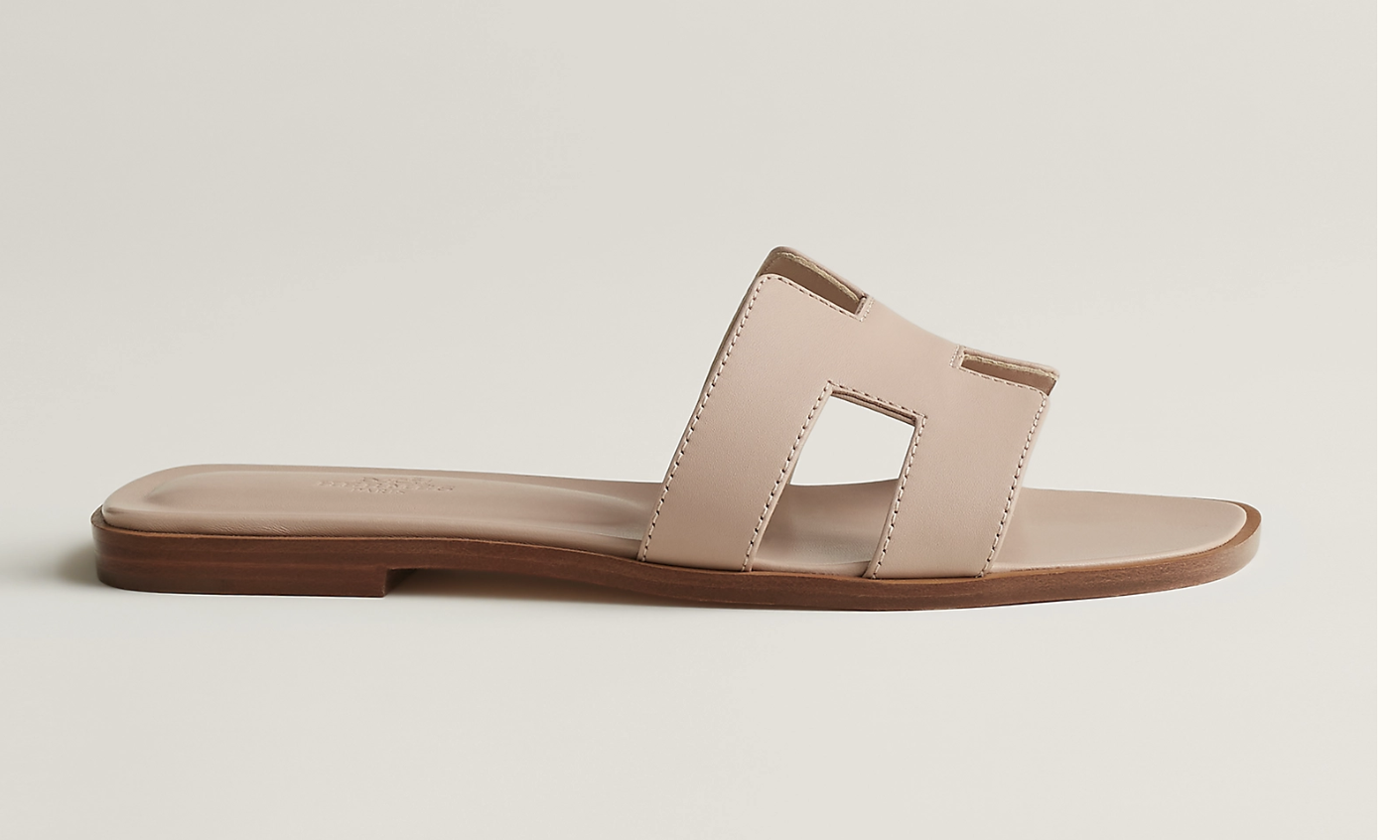 HERMÈS  LEATHER ORAN SANDALS