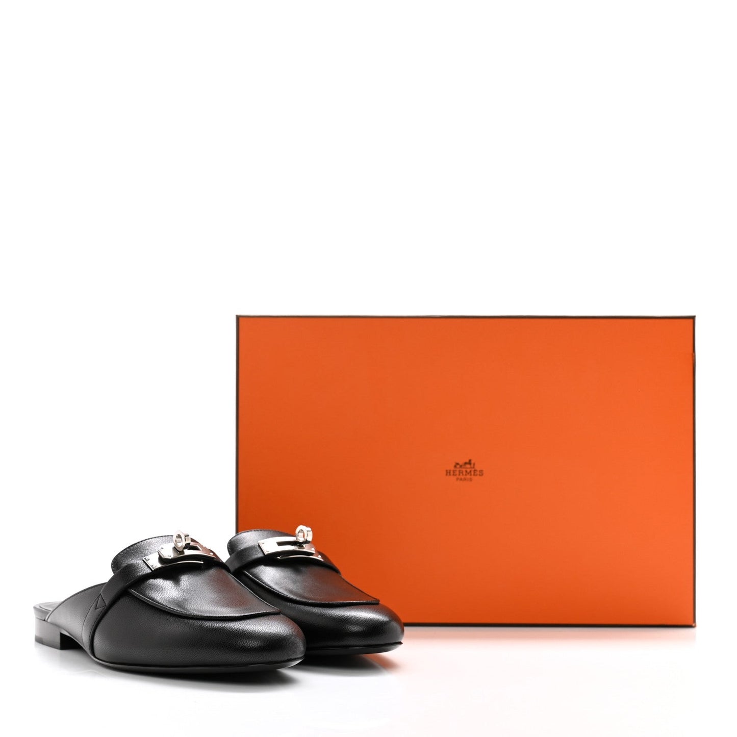 HERMÈS KELLY OZ CALFSKIN LEATHER MULES