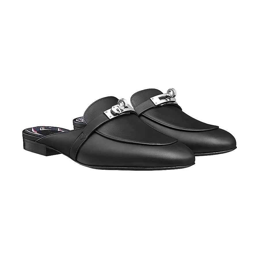 HERMÈS KELLY OZ CALFSKIN LEATHER MULES