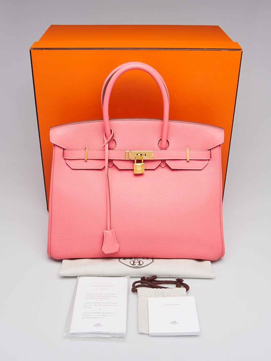 HERMÈS TOGO BIRKIN 35 ROSE LIPSTICK