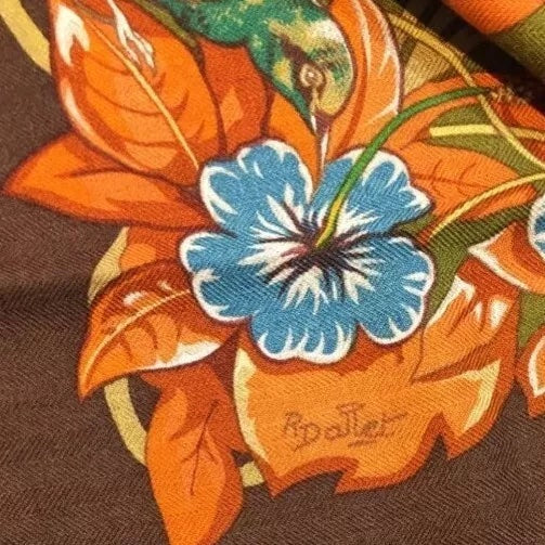 HERMÈS JUNGLE LOVE CASHMERE SILK OVERSIZED SCARF SHAWL
