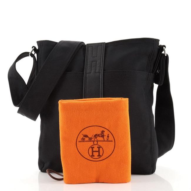 HERMÈS ACAPULCO MEDIUM LEATHER NYLON MESSENGER BAG