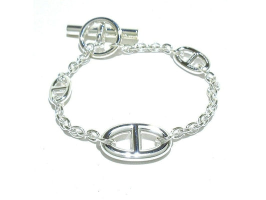 HERMÈS  STERLING SILVER FARANDOLE BRACELET