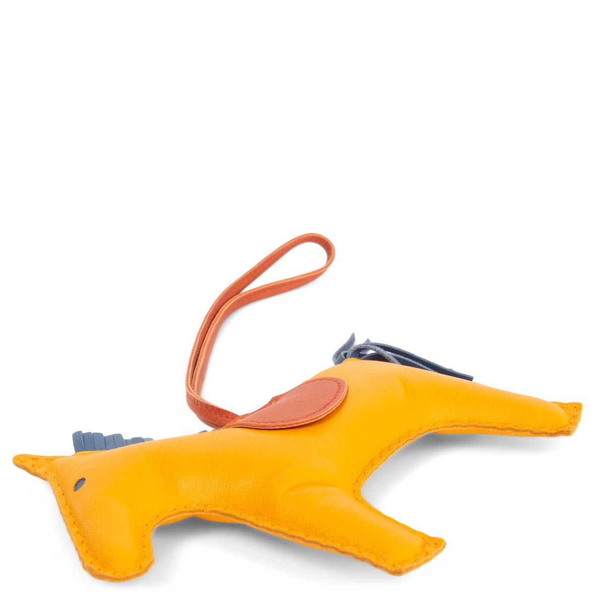 HERMÈS RODEO JAUNE D OR BLEU AGATE CORNALINE GRIGRI HORSE BAG CHARM